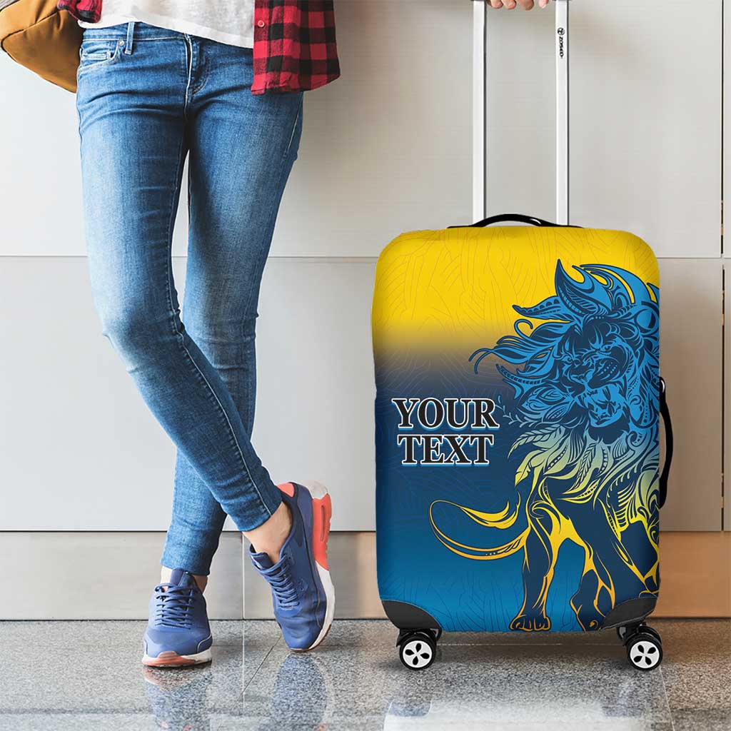 Custom Sri Lanka Cricket Luggage Cover With Simple Lions Version