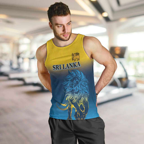 Custom Sri Lanka Cricket Men Tank Top With Simple Lions Version