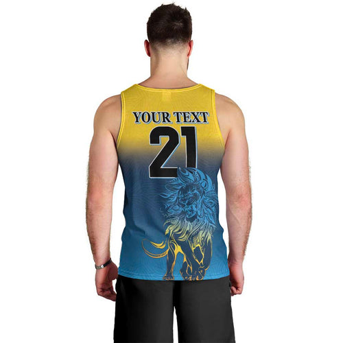 Custom Sri Lanka Cricket Men Tank Top With Simple Lions Version
