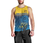 Custom Sri Lanka Cricket Men Tank Top With Simple Lions Version