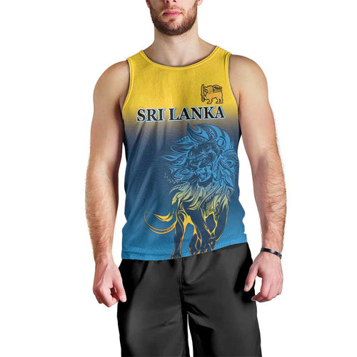 Custom Sri Lanka Cricket Men Tank Top With Simple Lions Version