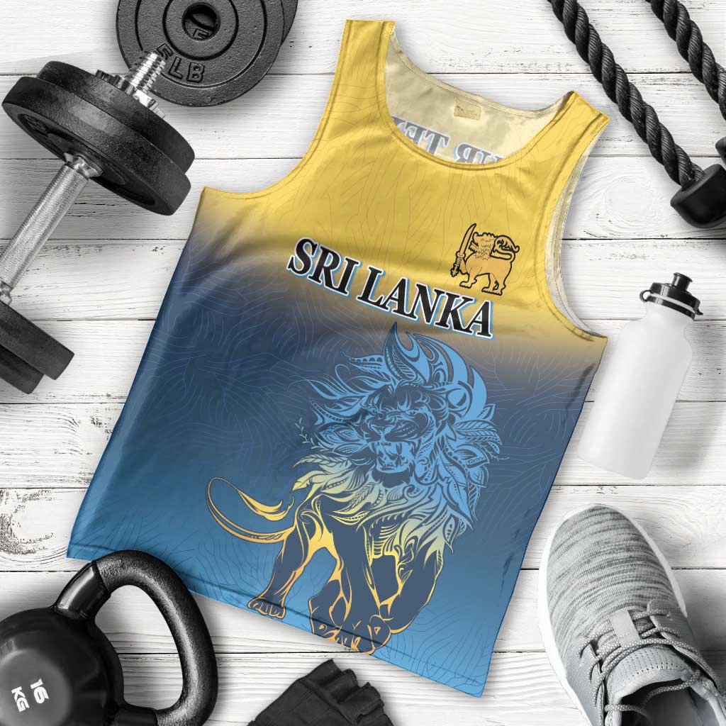 Custom Sri Lanka Cricket Men Tank Top With Simple Lions Version