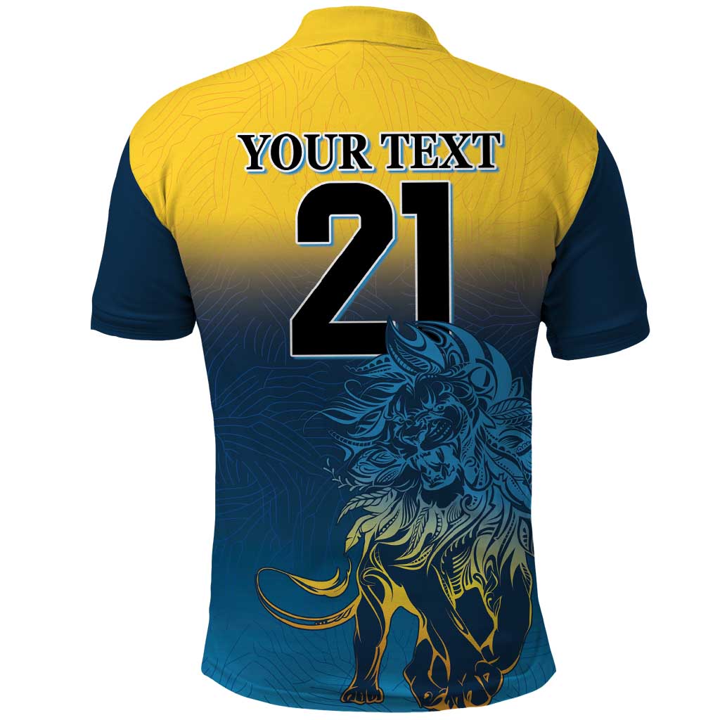 Custom Sri Lanka Cricket Polo Shirt With Simple Lions Version