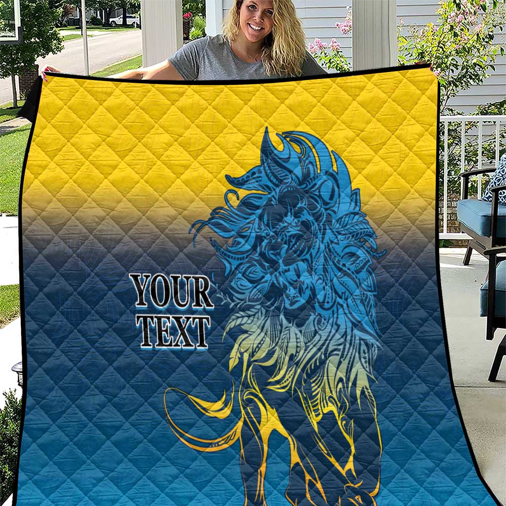 Custom Sri Lanka Cricket Quilt With Simple Lions Version