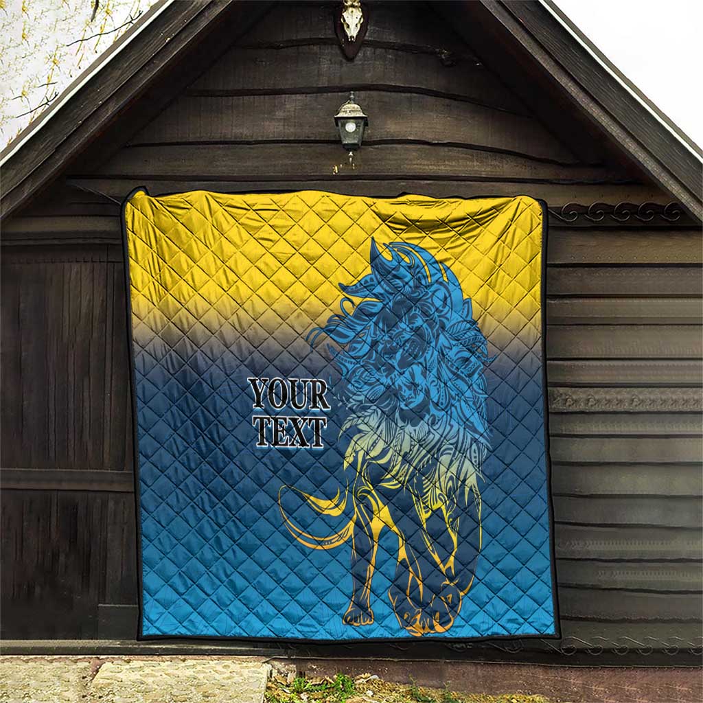 Custom Sri Lanka Cricket Quilt With Simple Lions Version