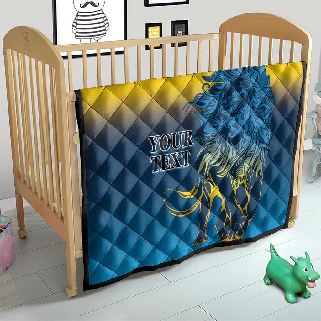 Custom Sri Lanka Cricket Quilt With Simple Lions Version