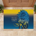 Custom Sri Lanka Cricket Rubber Doormat With Simple Lions Version