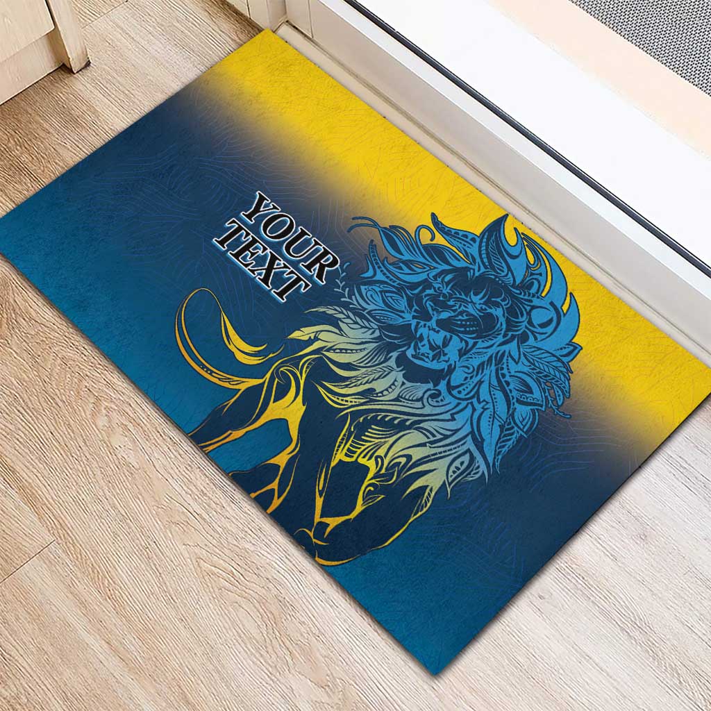 Custom Sri Lanka Cricket Rubber Doormat With Simple Lions Version