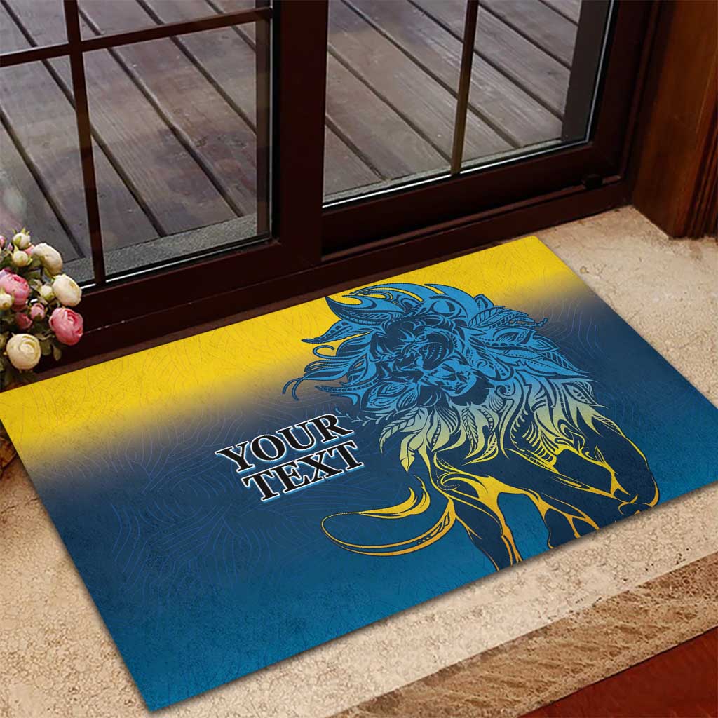 Custom Sri Lanka Cricket Rubber Doormat With Simple Lions Version