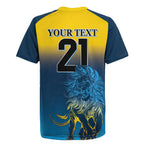 Custom Sri Lanka Cricket Rugby Jersey With Simple Lions Version