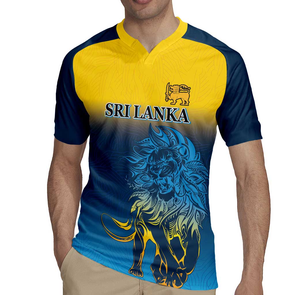Custom Sri Lanka Cricket Rugby Jersey With Simple Lions Version