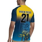 Custom Sri Lanka Cricket Rugby Jersey With Simple Lions Version