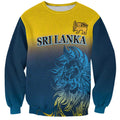 Custom Sri Lanka Cricket Sweatshirt With Simple Lions Version