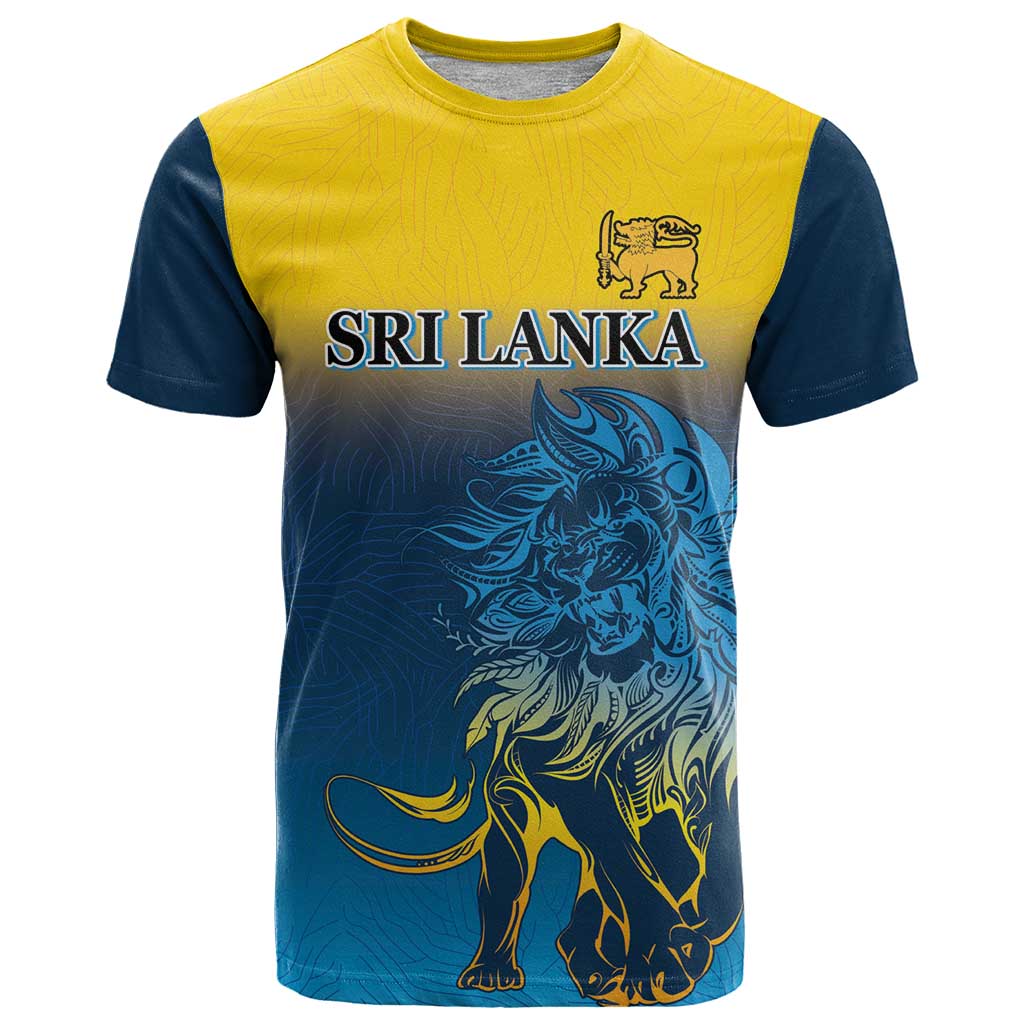 Custom Sri Lanka Cricket T Shirt With Simple Lions Version