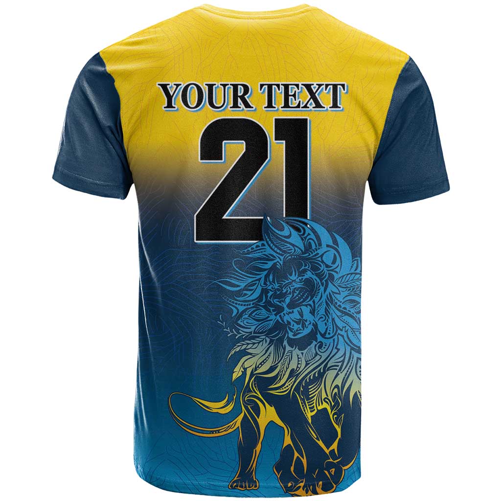 Custom Sri Lanka Cricket T Shirt With Simple Lions Version