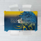Custom Sri Lanka Cricket Tablecloth With Simple Lions Version
