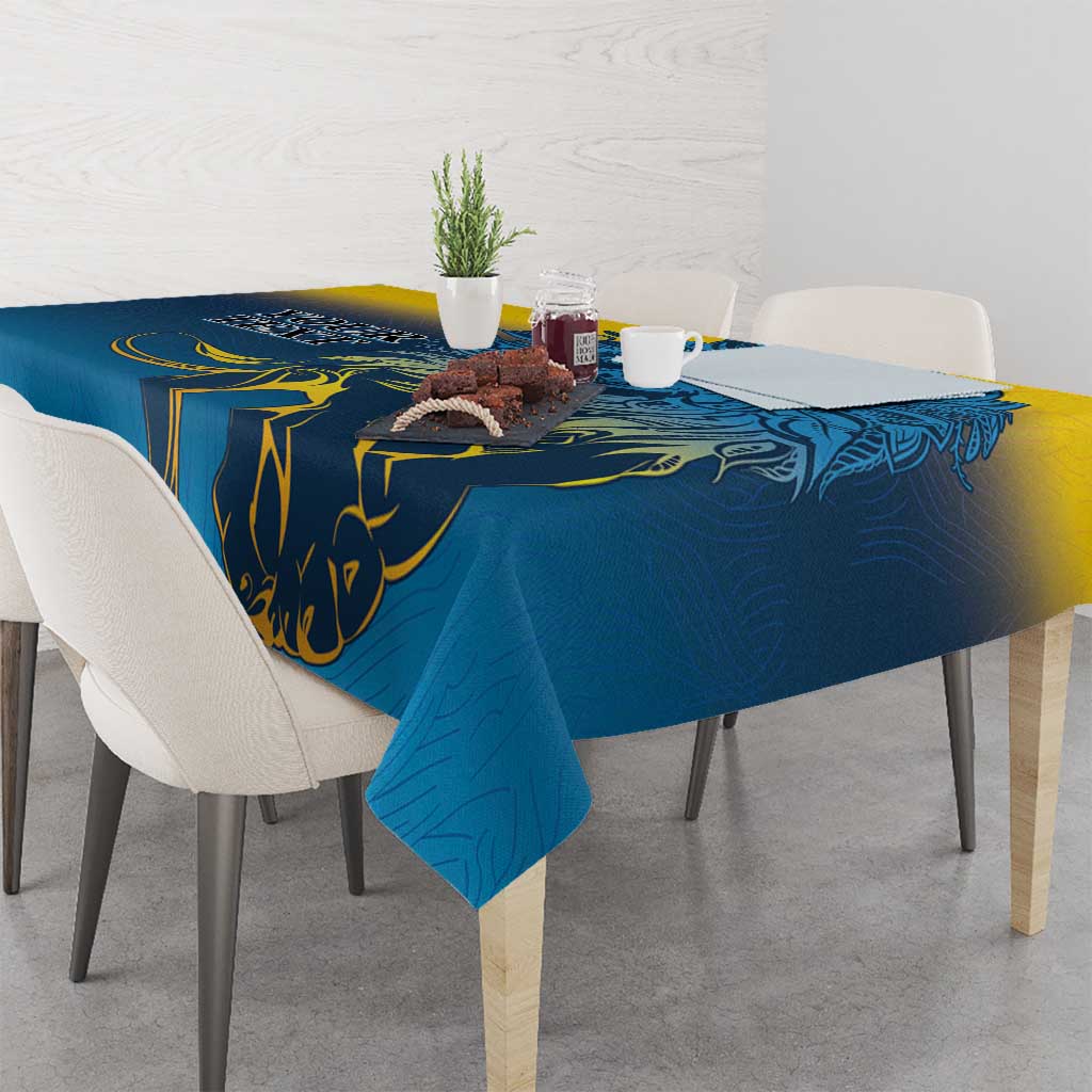 Custom Sri Lanka Cricket Tablecloth With Simple Lions Version