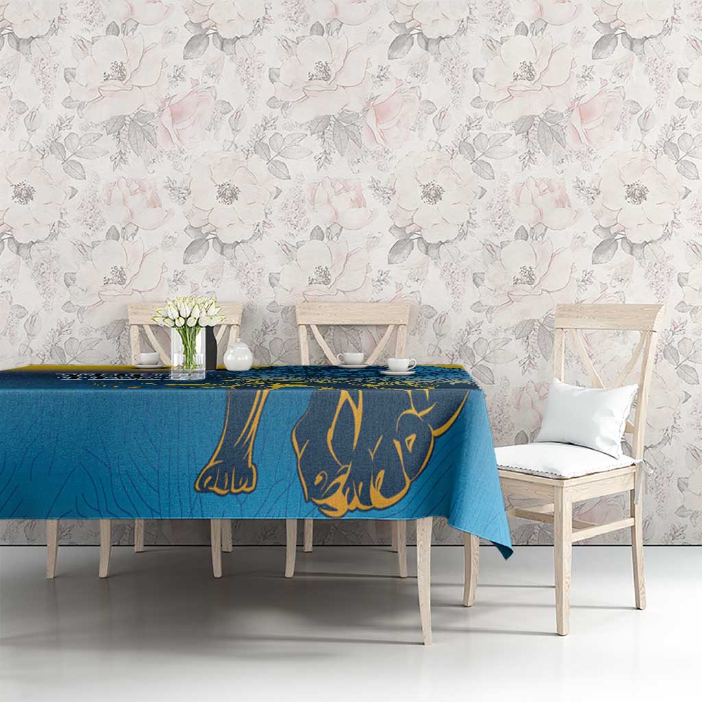 Custom Sri Lanka Cricket Tablecloth With Simple Lions Version