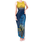 Custom Sri Lanka Cricket Tank Maxi Dress With Simple Lions Version