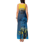 Custom Sri Lanka Cricket Tank Maxi Dress With Simple Lions Version
