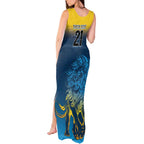 Custom Sri Lanka Cricket Tank Maxi Dress With Simple Lions Version