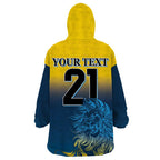 Custom Sri Lanka Cricket Wearable Blanket Hoodie With Simple Lions Version