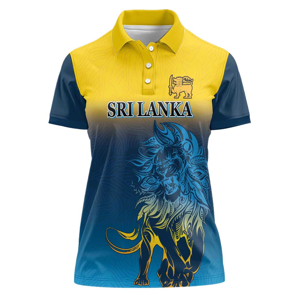 Custom Sri Lanka Cricket Women Polo Shirt With Simple Lions Version