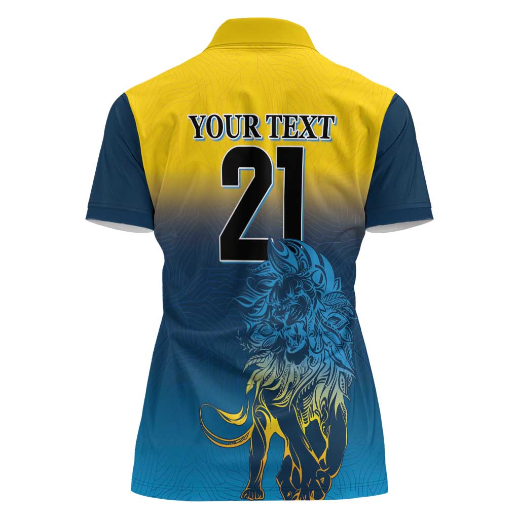 Custom Sri Lanka Cricket Women Polo Shirt With Simple Lions Version