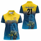 Custom Sri Lanka Cricket Women Polo Shirt With Simple Lions Version