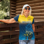 Custom Sri Lanka Cricket Women Polo Shirt With Simple Lions Version