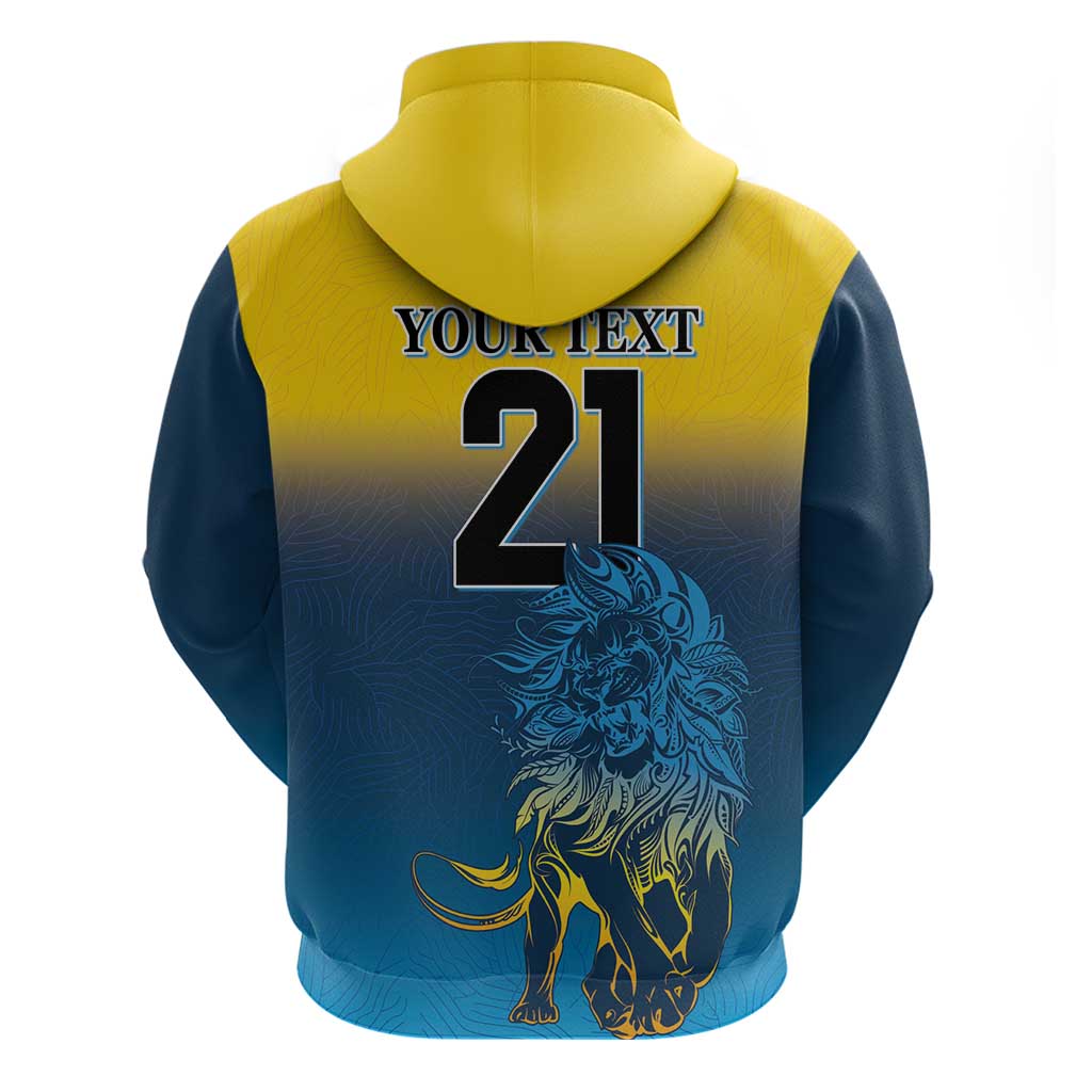 Custom Sri Lanka Cricket Zip Hoodie With Simple Lions Version