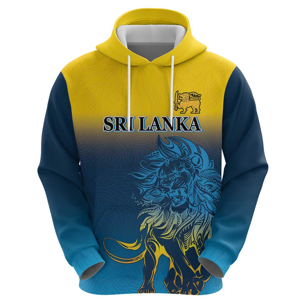 Custom Sri Lanka Cricket Zip Hoodie With Simple Lions Version