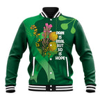 Mental Health Awareness Personalised Baseball Jacket Pain Real But So Is Hope