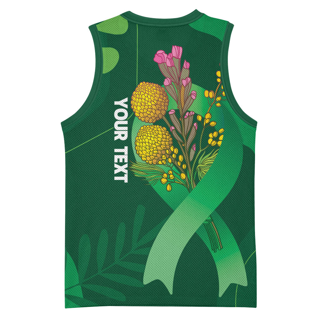 Mental Health Awareness Personalised Basketball Jersey Pain Real But So Is Hope