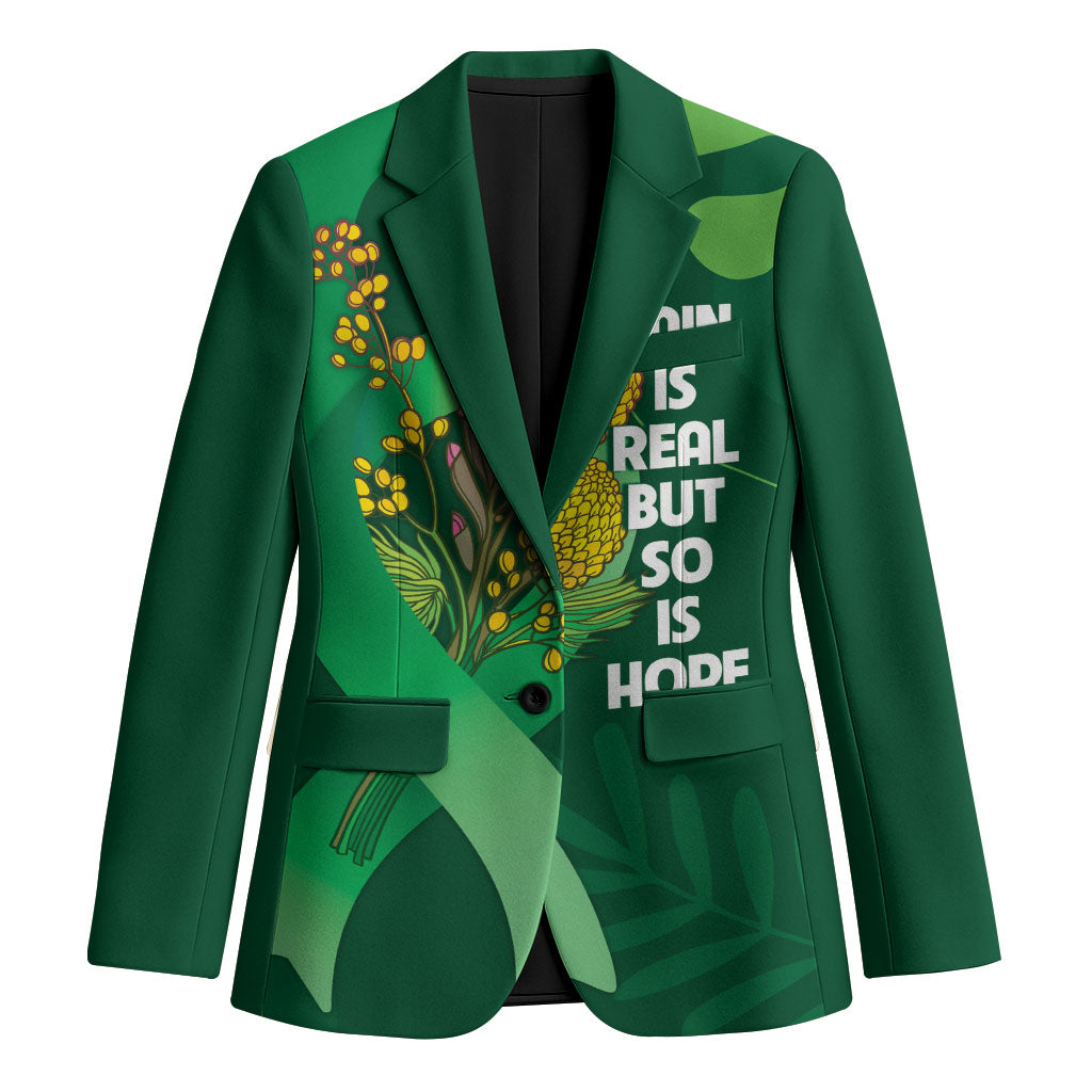 Mental Health Awareness Personalised Blazer Pain Real But So Is Hope