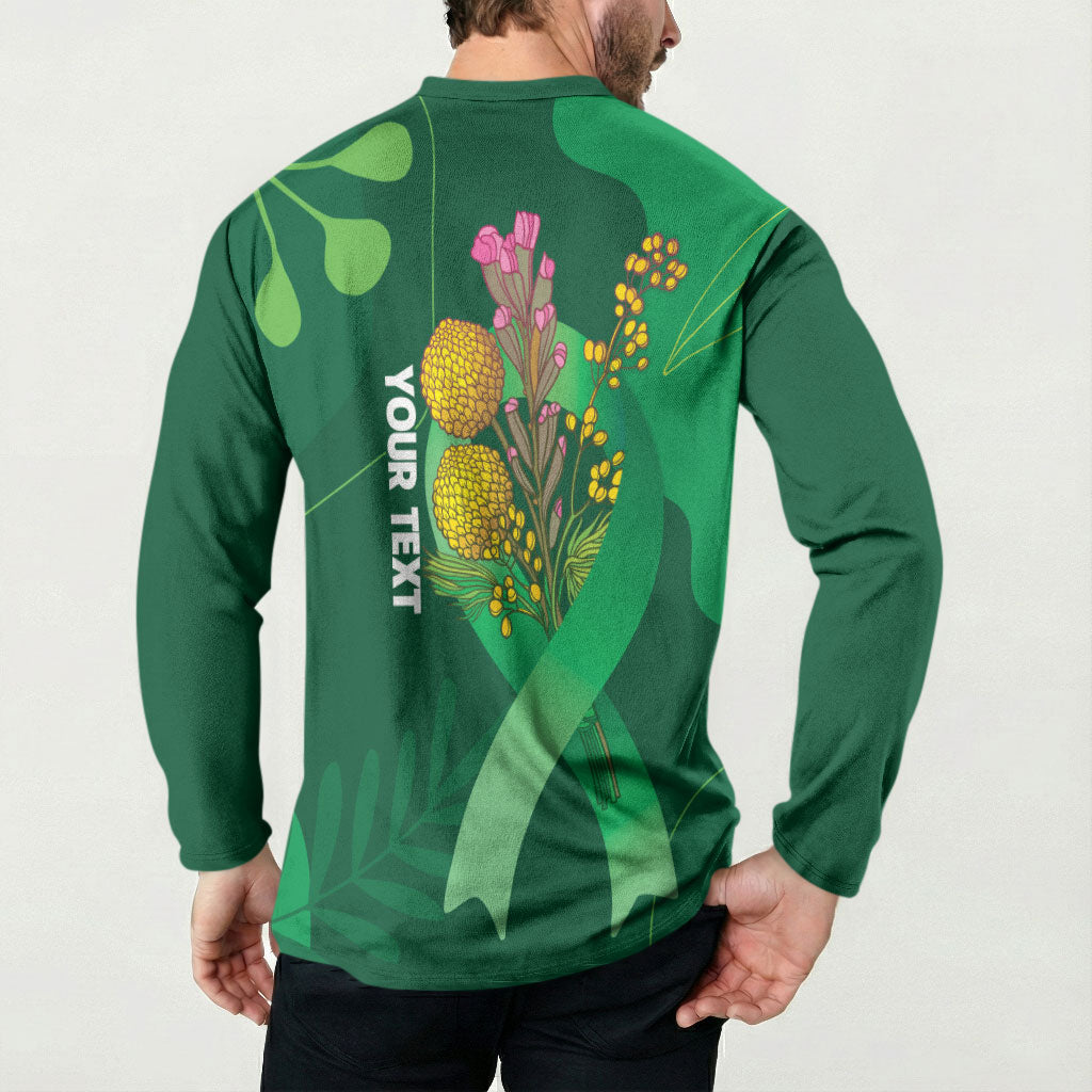 Mental Health Awareness Personalised Button Sweatshirt Pain Real But So Is Hope