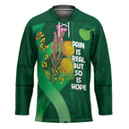 Mental Health Awareness Personalised Hockey Jersey Pain Real But So Is Hope