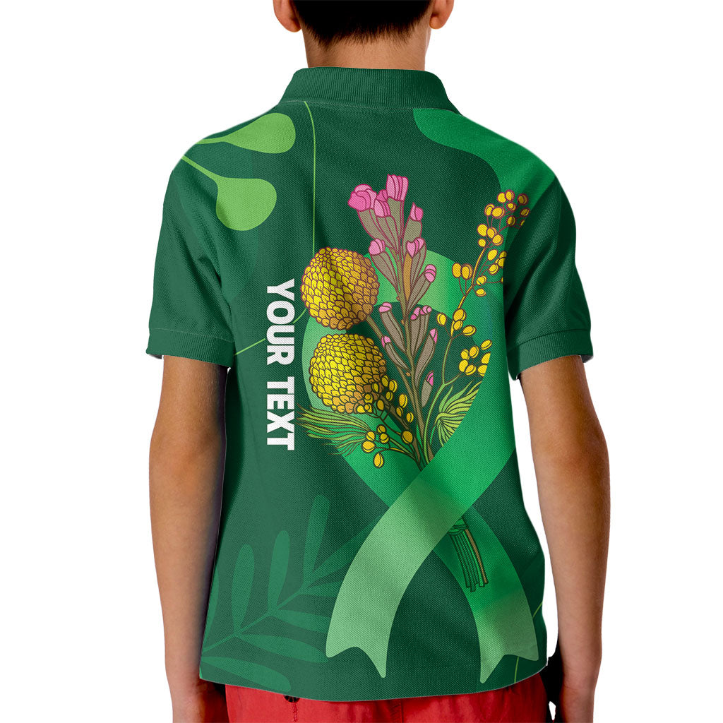 Mental Health Awareness Personalised Kid Polo Shirt Pain Real But So Is Hope