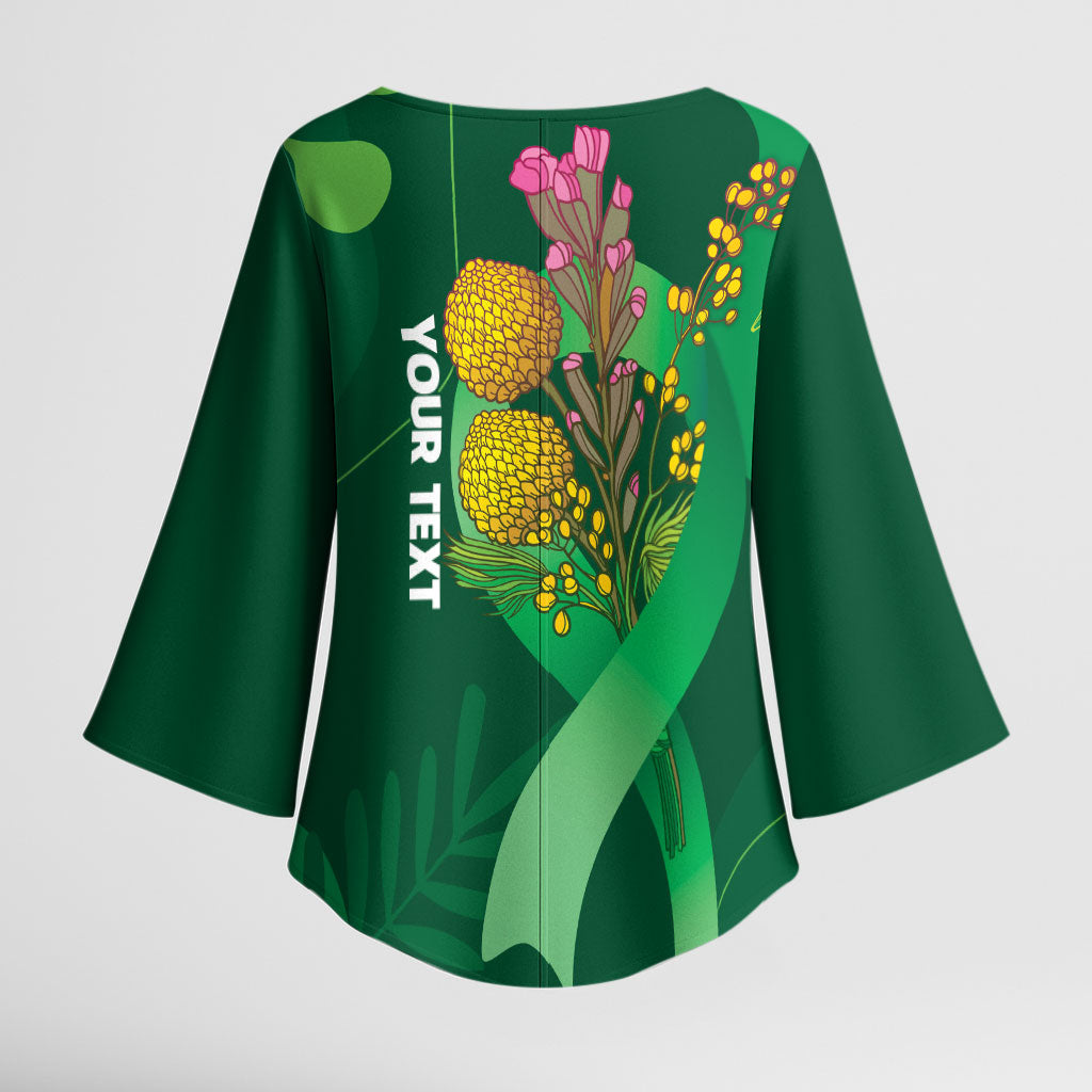 Mental Health Awareness Personalised Kimono Sleeve Blouse Pain Real But So Is Hope