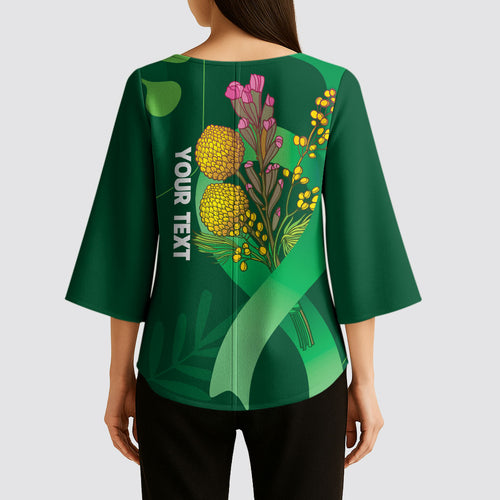 Mental Health Awareness Personalised Kimono Sleeve Blouse Pain Real But So Is Hope