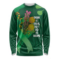 Mental Health Awareness Personalised Long Sleeve Shirt Pain Real But So Is Hope