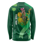 Mental Health Awareness Personalised Long Sleeve Shirt Pain Real But So Is Hope