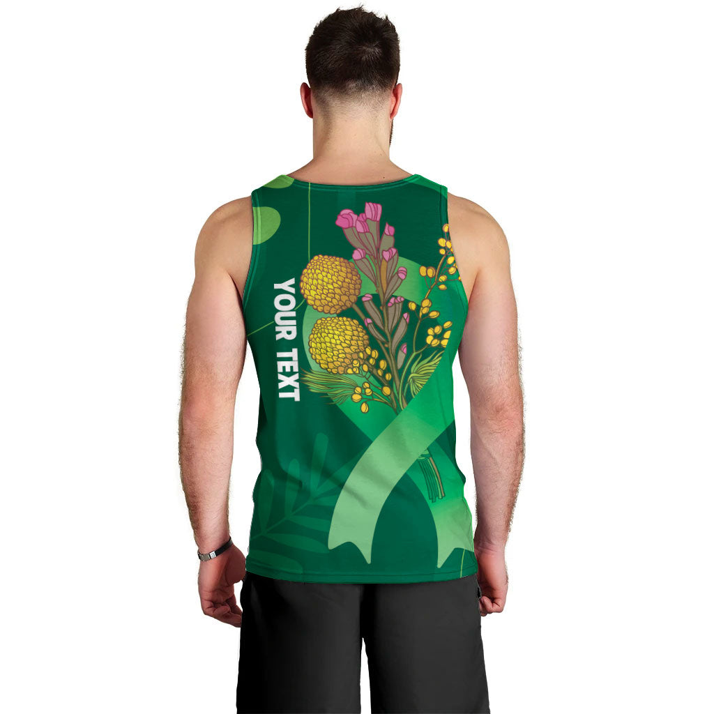 Mental Health Awareness Personalised Men Tank Top Pain Real But So Is Hope