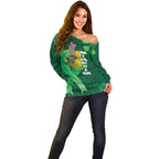 Mental Health Awareness Personalised Off Shoulder Sweater Pain Real But So Is Hope