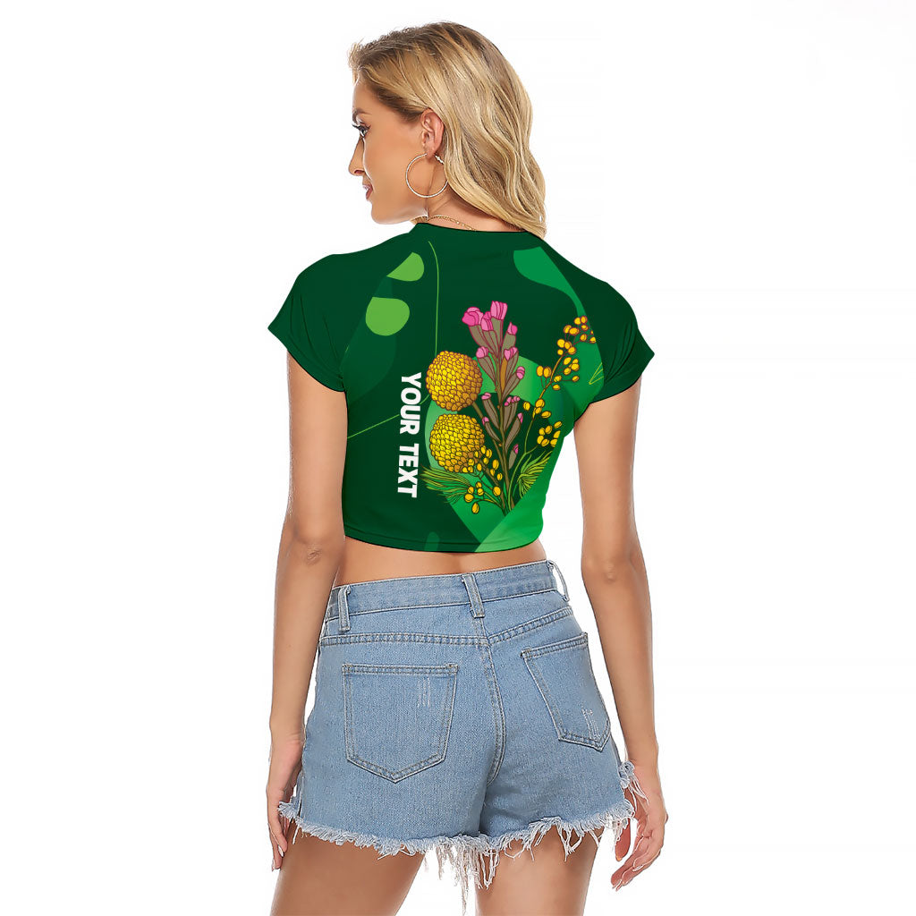 Mental Health Awareness Personalised Raglan Cropped T Shirt Pain Real But So Is Hope