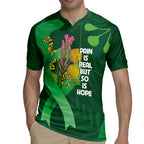 Mental Health Awareness Personalised Rugby Jersey Pain Real But So Is Hope