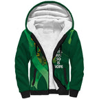 Mental Health Awareness Personalised Sherpa Hoodie Pain Real But So Is Hope
