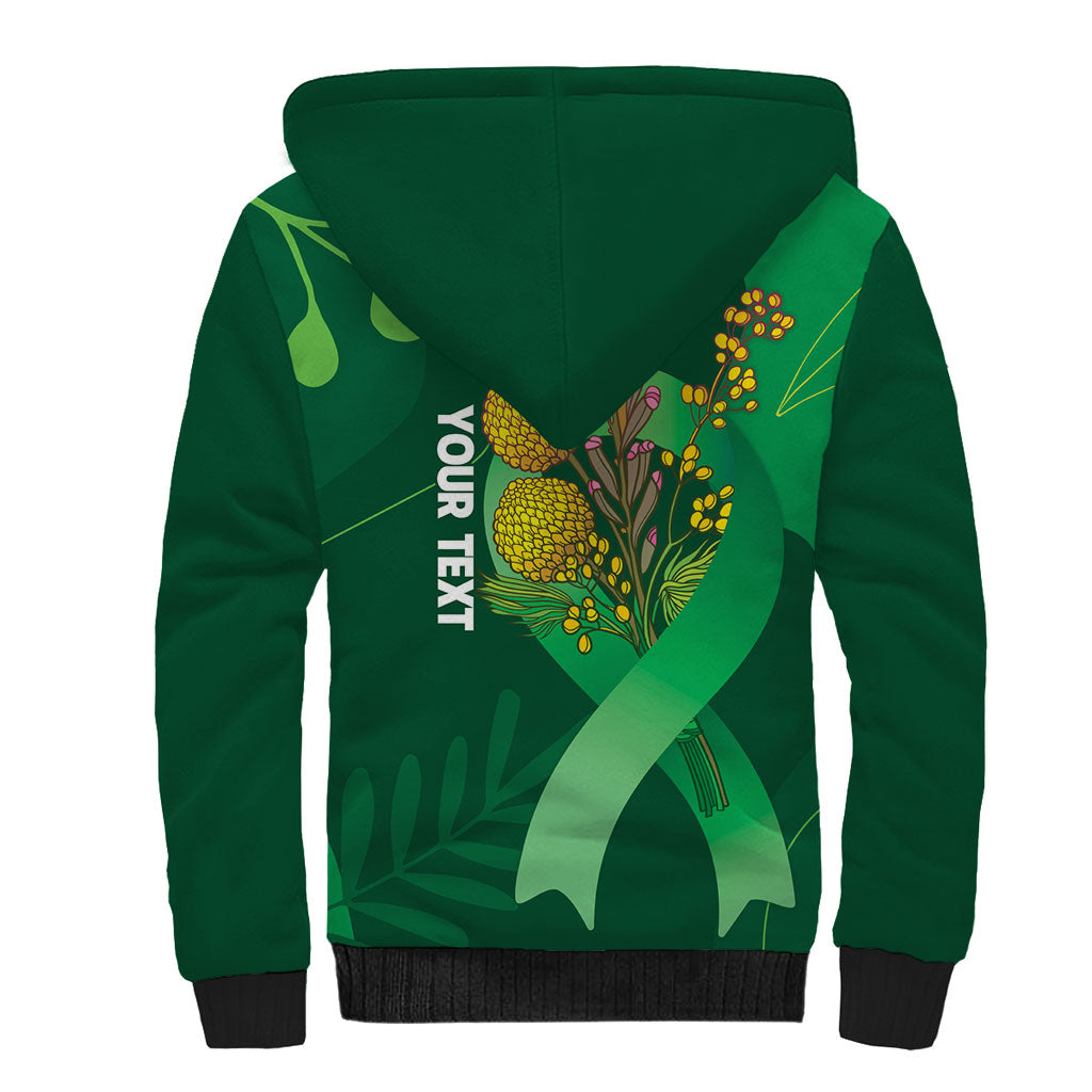 Mental Health Awareness Personalised Sherpa Hoodie Pain Real But So Is Hope