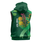 Mental Health Awareness Personalised Sleeveless Hoodie Pain Real But So Is Hope