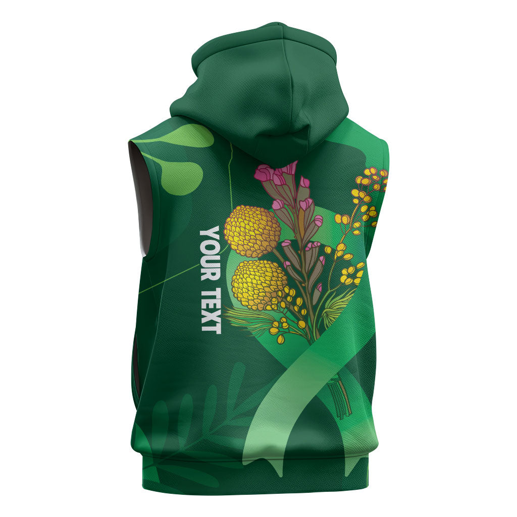 Mental Health Awareness Personalised Sleeveless Hoodie Pain Real But So Is Hope